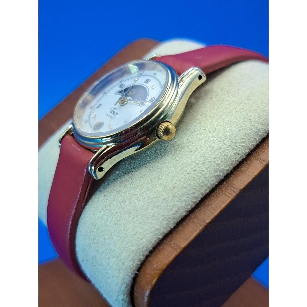 Vintage 1995 Timex Moonphase "Over The Moon" Discontinue Women's Quartz Watch