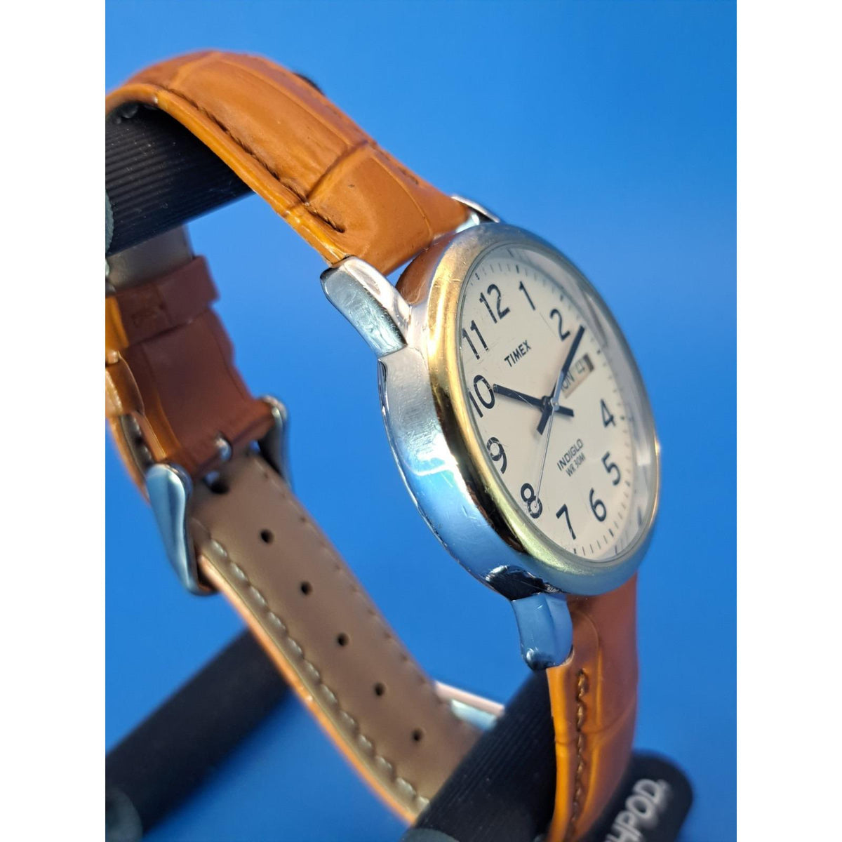 Vintage 2008 Timex Easy Reader Indiglo Day-Date 35mm Mens Quartz Watch Restored