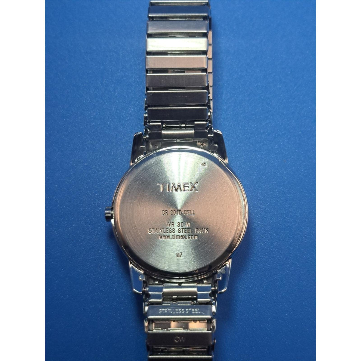 Vintage 2010 Timex Indiglo Easy Reader Date 35mm Mens Quartz Watch Restored