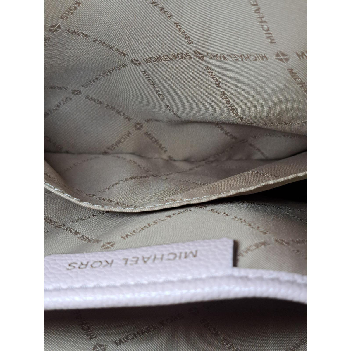 2019 Michael Kors Abbey Signature Vanilla Pink Women's Luxury Back Pack Restored