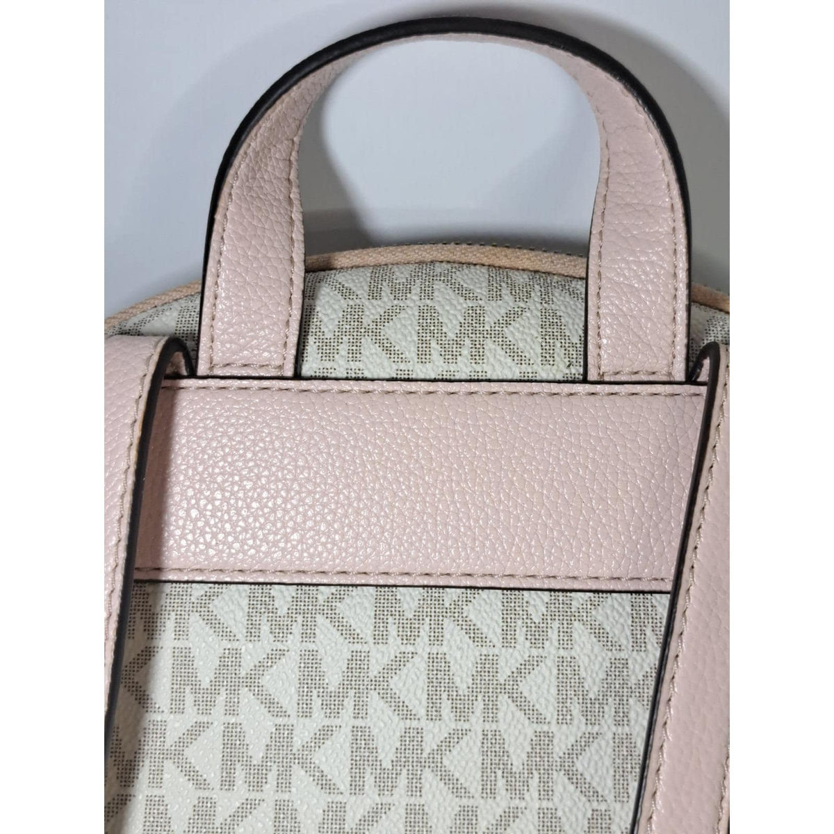 2019 Michael Kors Abbey Signature Vanilla Pink Women's Luxury Back Pack Restored