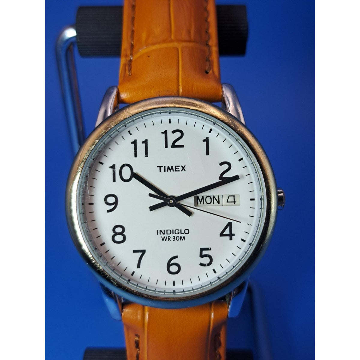 Vintage 2008 Timex Easy Reader Indiglo Day-Date 35mm Mens Quartz Watch Restored