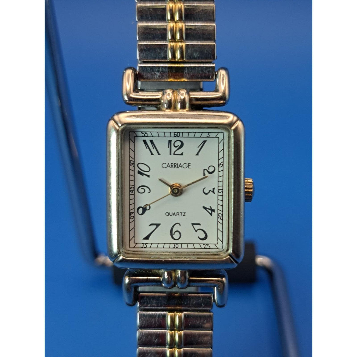 Vintage 2005 Carriage by Timex Arabic 22mm Women's Quartz Tank Watch Restored