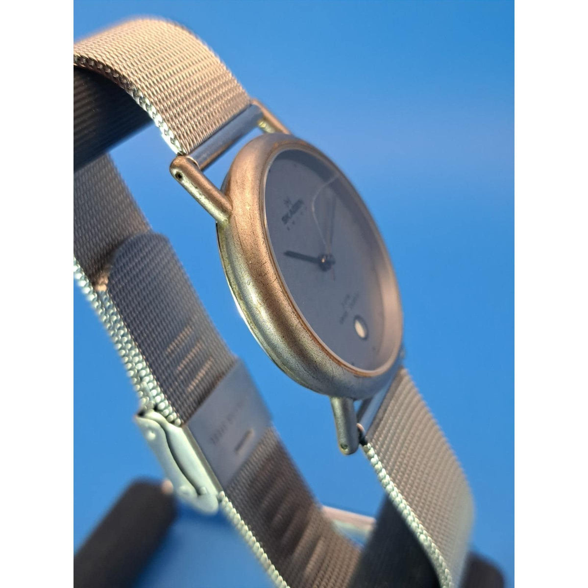 Vintage 2005 Skagen Swiss Ultra-Thin Charcoal 32mm Women's Quartz Watch Restored