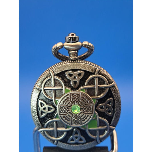 2020 Green Celtic Hunter 44mm Mens Pocket Watch Fully Restored (No Chain)