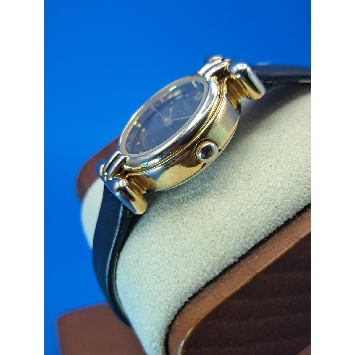 Vintage 1995 Timex Classic Two Tone 33mm Women's Quartz Watch New Strap Restored