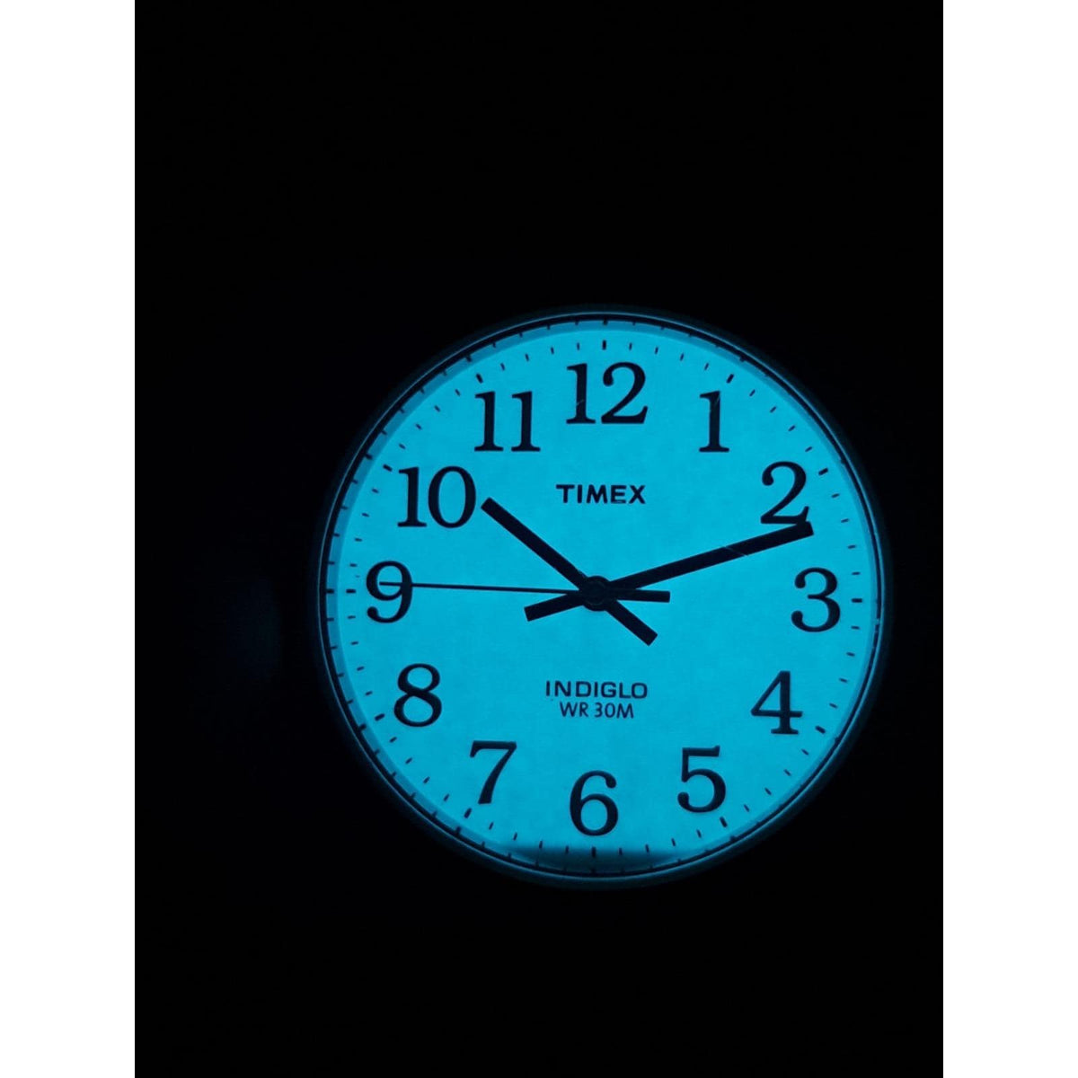 Vintage 2010 Timex Indiglo Easy Reader Date 35mm Mens Quartz Watch Restored