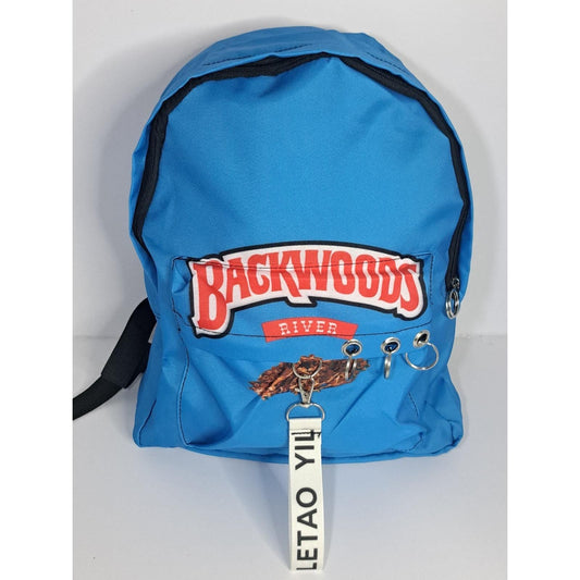 New! Vintage 2015 Backwoods River Graphic Logo Print Mens Luxury Backpack Bag NOS