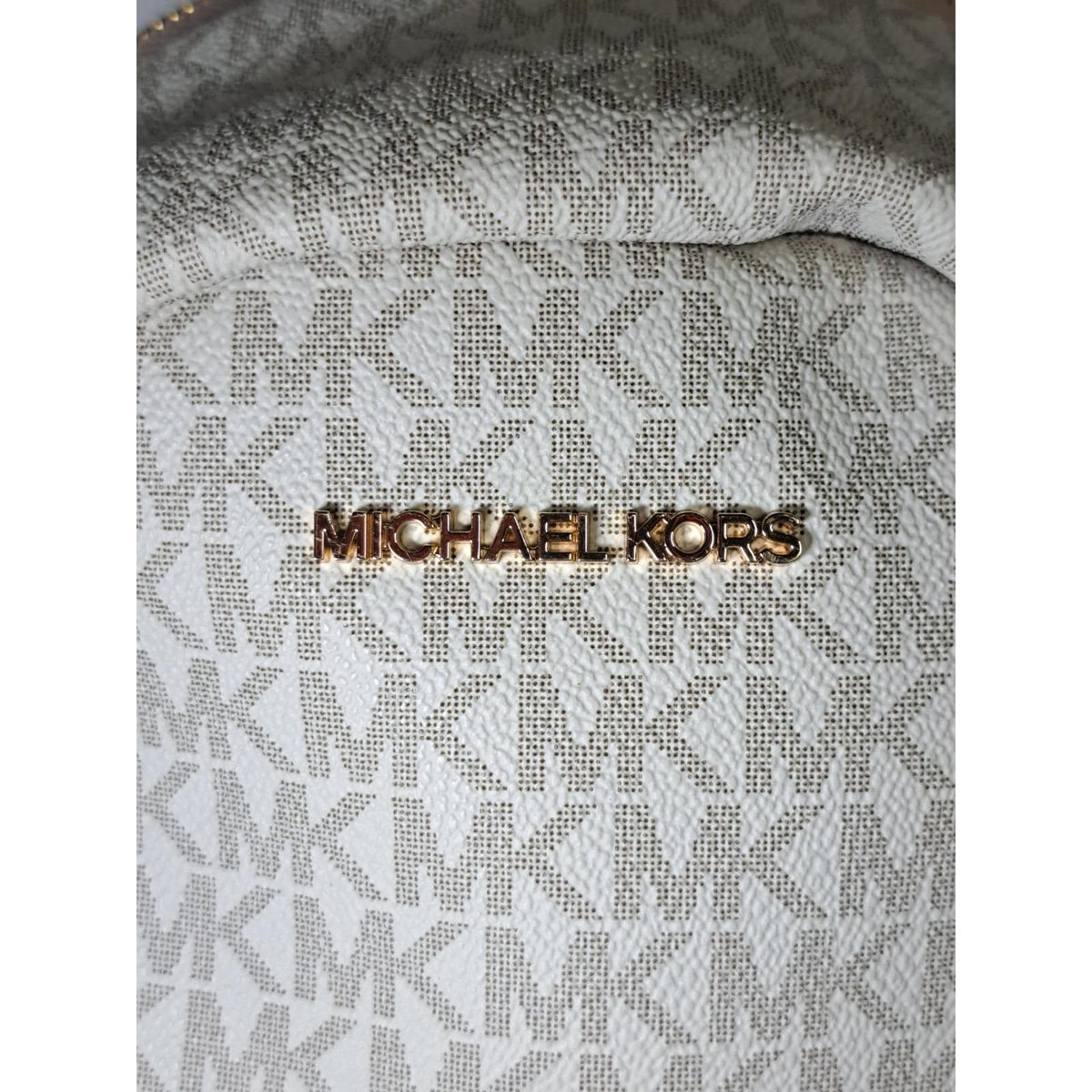 2019 Michael Kors Abbey Signature Vanilla Pink Women's Luxury Back Pack Restored