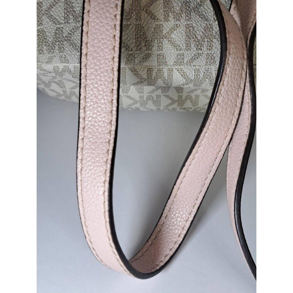 2019 Michael Kors Abbey Signature Vanilla Pink Women's Luxury Back Pack Restored