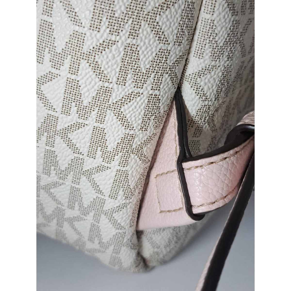 2019 Michael Kors Abbey Signature Vanilla Pink Women's Luxury Back Pack Restored