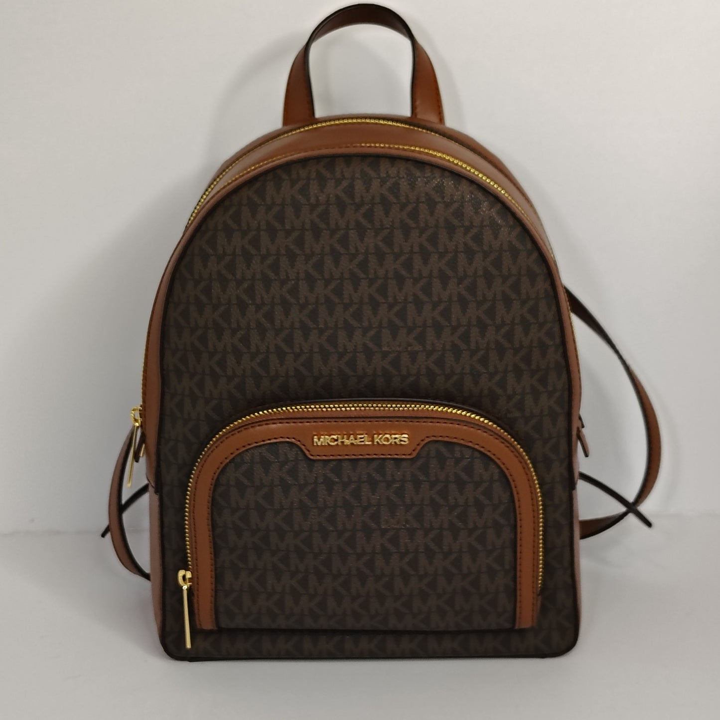 2020 Michael Kors Abbey Medium Logo Monogram Women's Backpack Bag Mint Condition