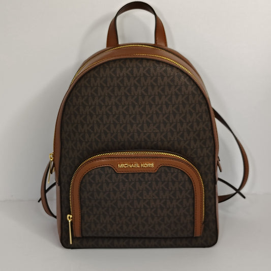 2020 Michael Kors Abbey Medium Logo Monogram Women's Backpack Bag Mint Condition