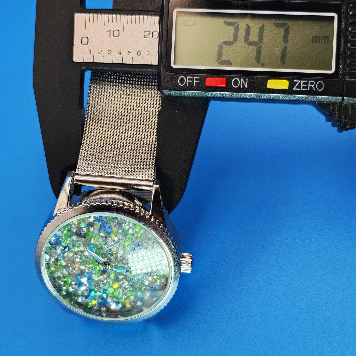 Vintage 2010 Rocawear Crystal Bezel Designer Women's Quartz Fashion Watch fully Restored