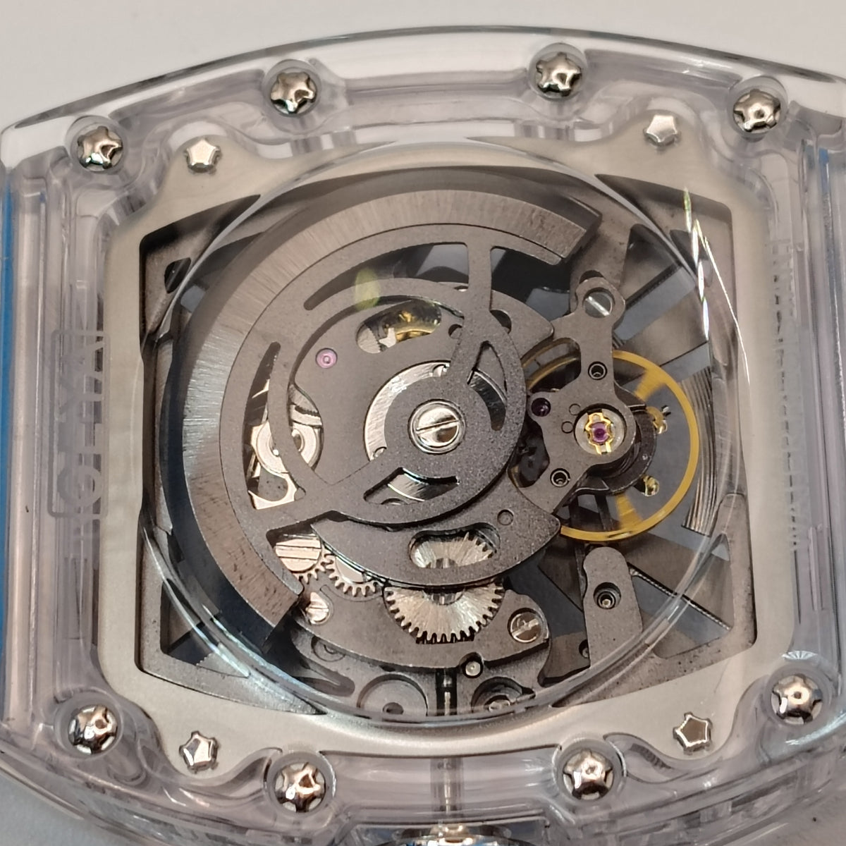 2026 Geya G78190 Crystal Shell Series 55mm Mens Automatic Luxury Watch Full Collector Box Set