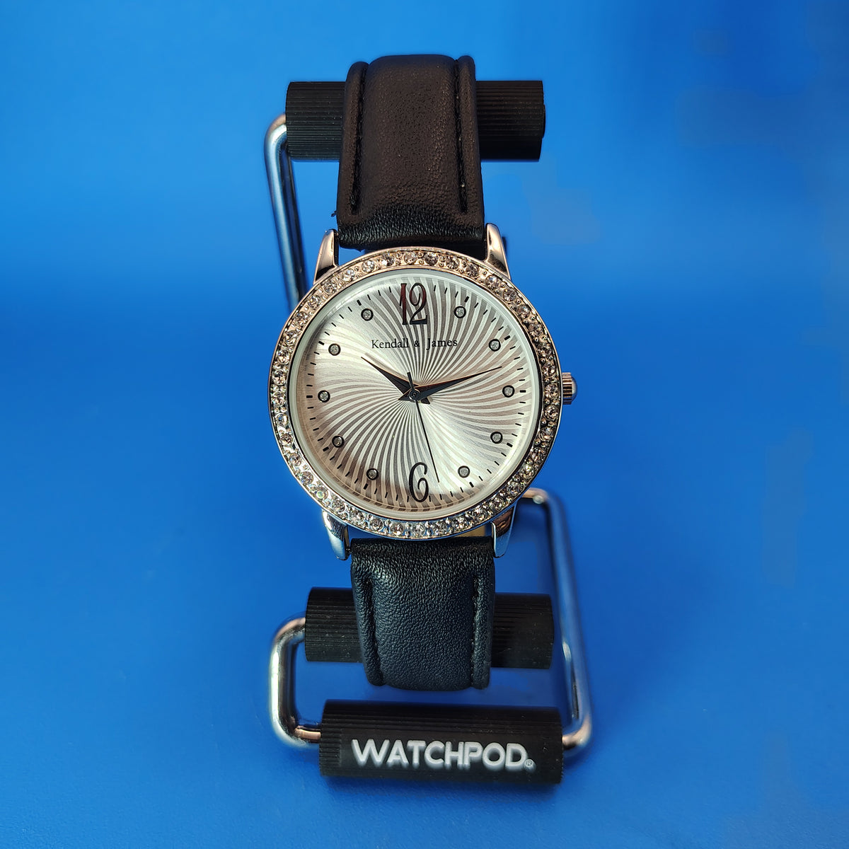 2014 Kendall & James Swirl Crystal Bezel 35mm Women's Quartz Watch Restored Clearance