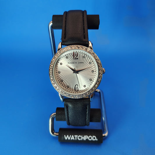 2014 Kendall & James Swirl Crystal Bezel 35mm Women's Quartz Watch Restored Clearance