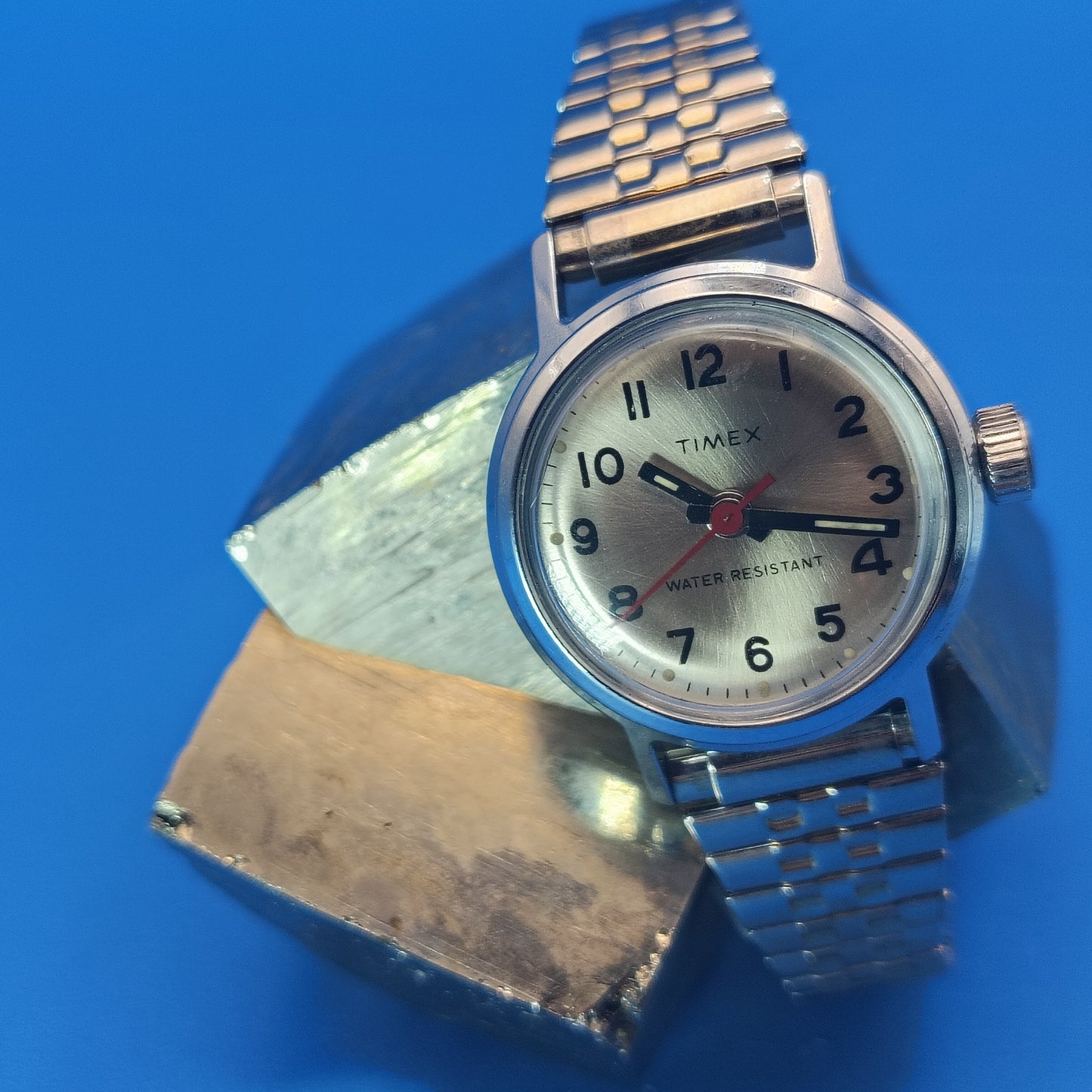 Vintage 1976 Timex Mechanical Manual Wind 24mm Women's Watch Fully Restored