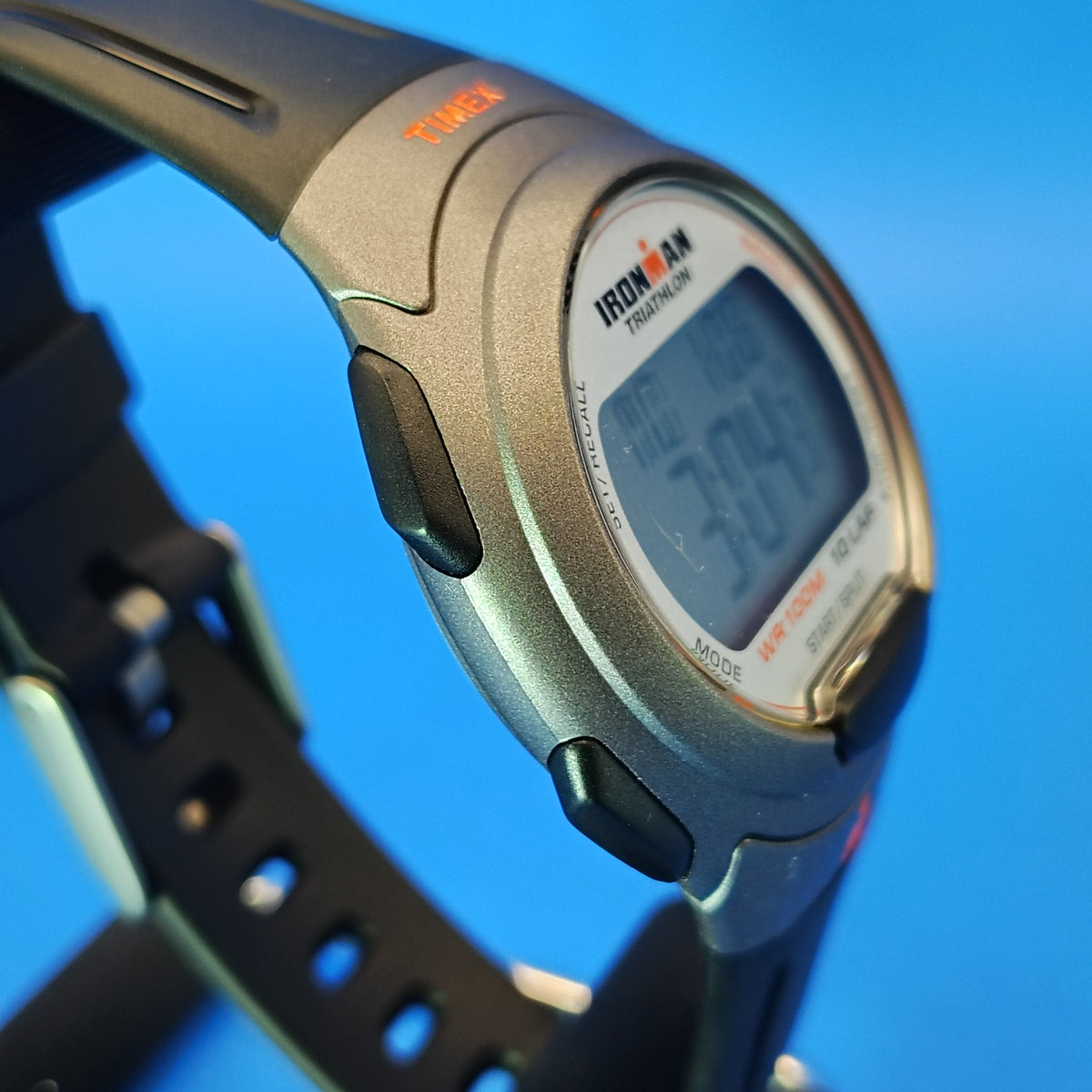 Vintage 2012 Timex Ironman Triathlon 100M 49mm Mens Quartz Digital Sports Watch