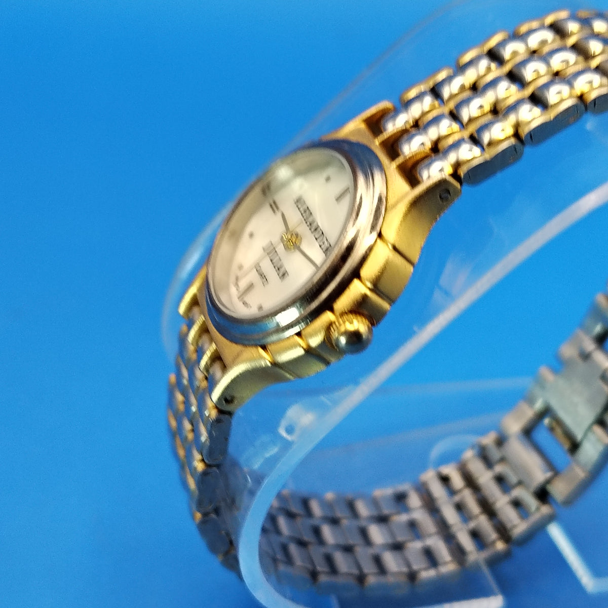 Vintage 1994 Alexander Julian 22mm Women's Two Tone Quartz Designer Watch Fully Restored