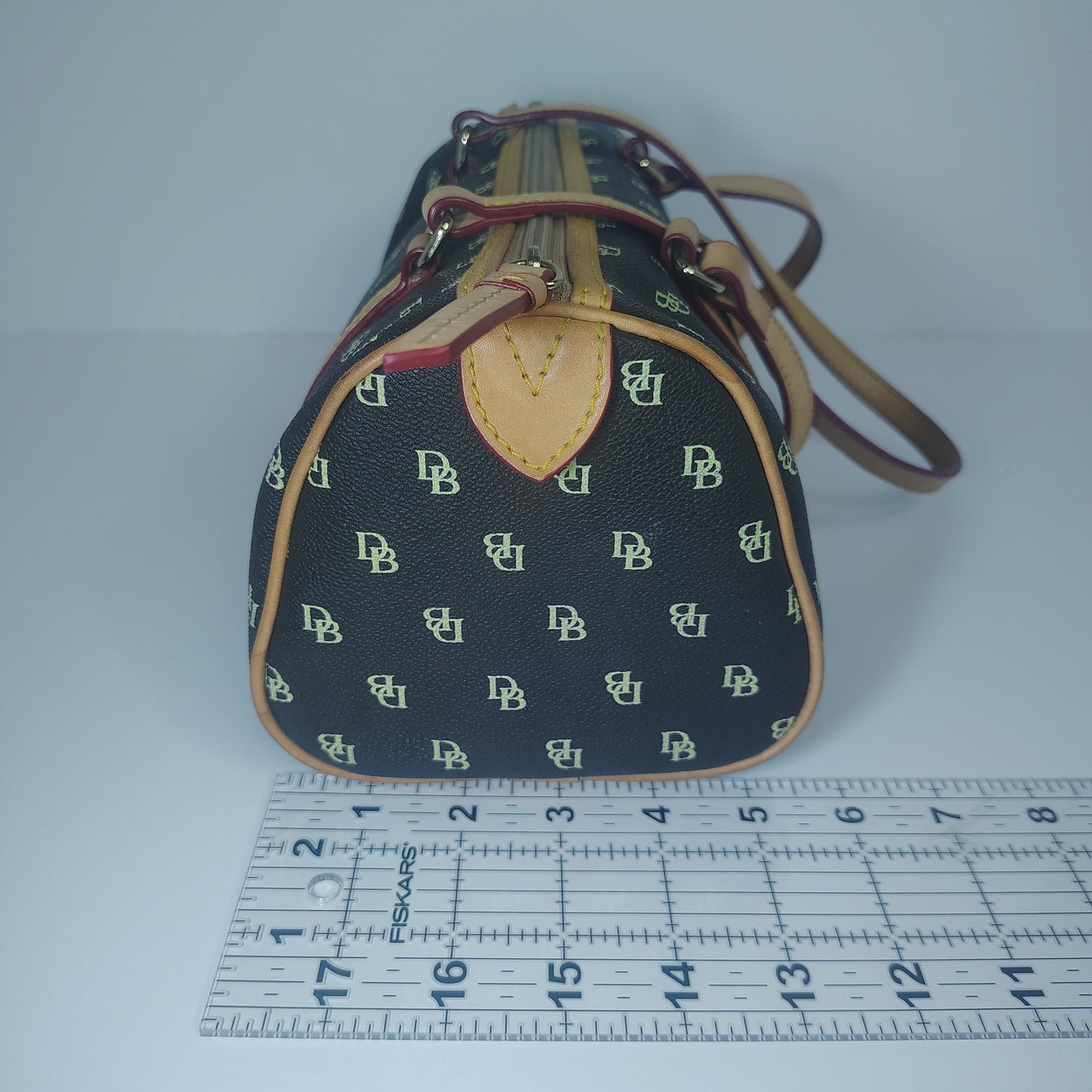 Vintage 2004 Dooney And Bourke Signature Barrel Bag DB Monogram Fully Restored