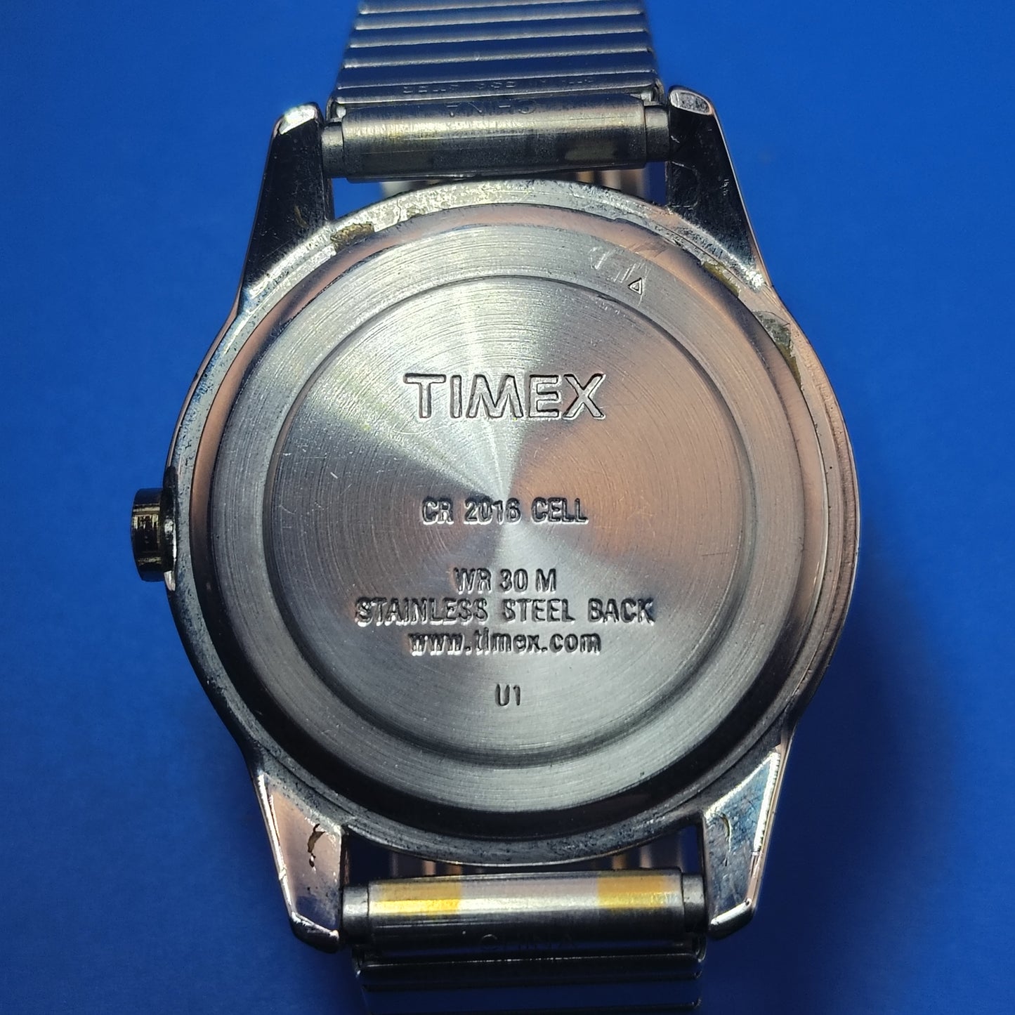 Vintage 2014 Timex Indiglo Day-Date 35mm Mens Quartz Two Tone Dress Watch
