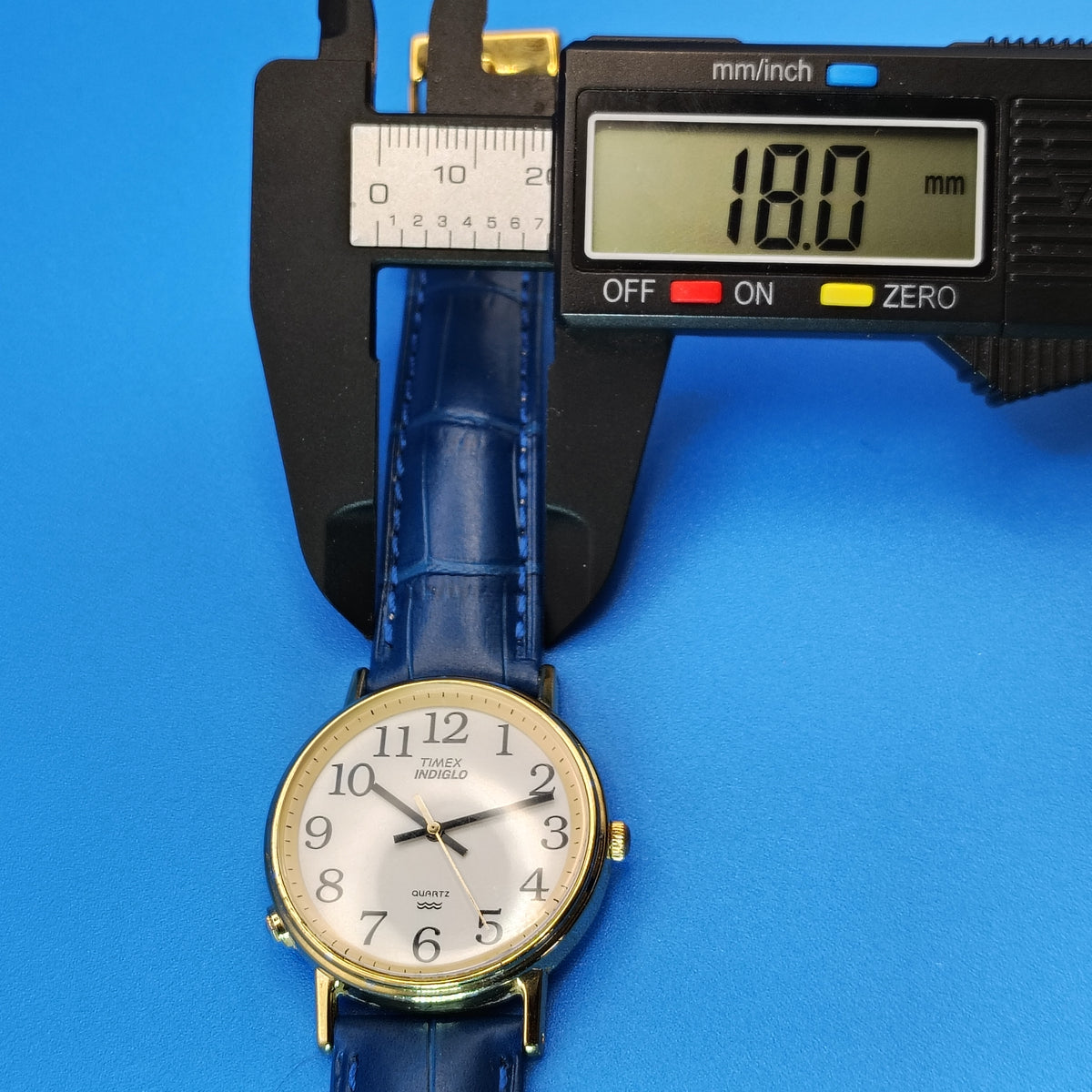 Vintage 1997 Timex 34mm Mens Quartz Dress Watch New Strap Restored (No Indiglo!)