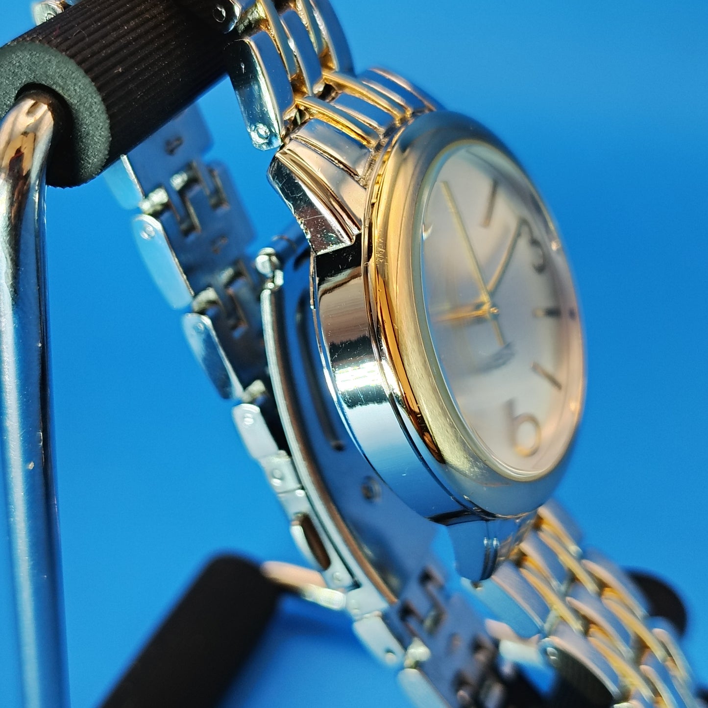 New! Vintage 2010 Nine West Two Tone  Women's Quartz Designer Fashion Watch NOS