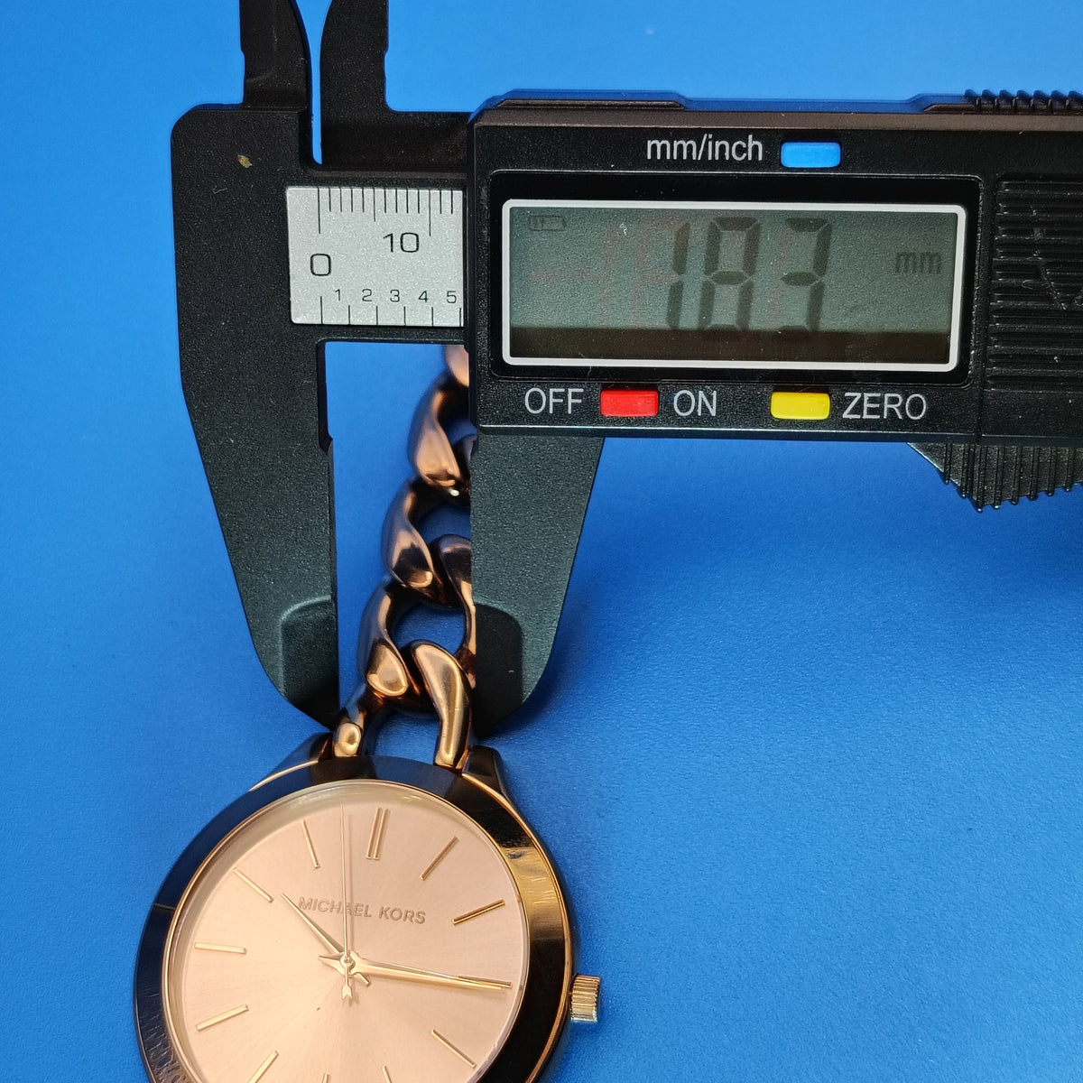 Vintage 2014 Michael Kors Rose Gold Designer 44mm Women's Quartz Fashion Watch