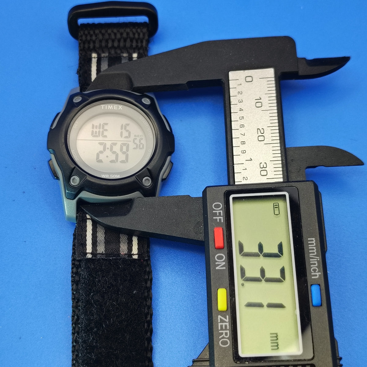 Vintage 1996 Timex Indiglo Sport 33mm Unisex Quartz Watch Fully Restored New Bat Clearance