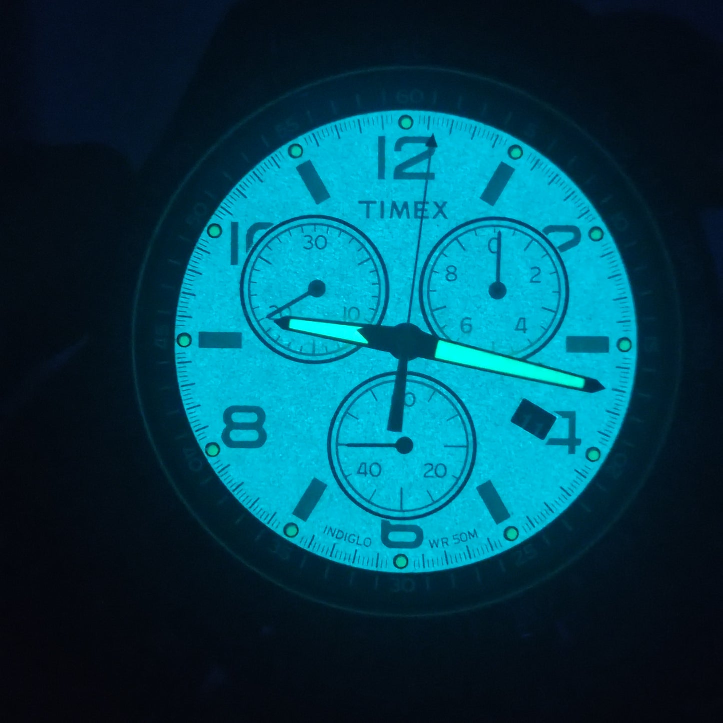 Vintage 2010 Timex Expedition Sport Chronograph 42mm Mens Quartz Watch 50M *Mint Condition