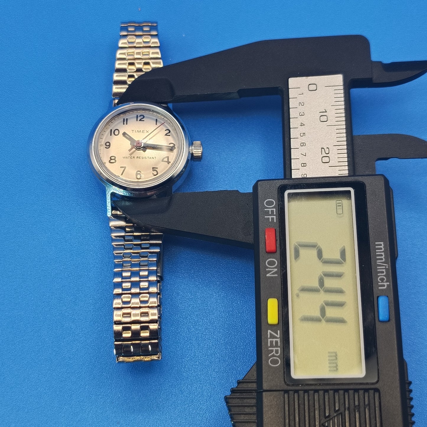 Vintage 1976 Timex Mechanical Manual Wind 24mm Women's Watch Fully Restored