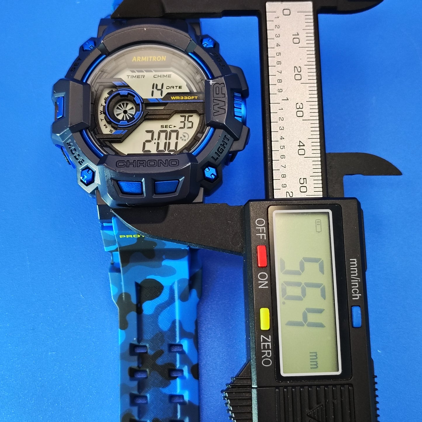2018 Armitron Pro Sport Chronograph M1105 56mm Mens Quartz Digital Watch Camo