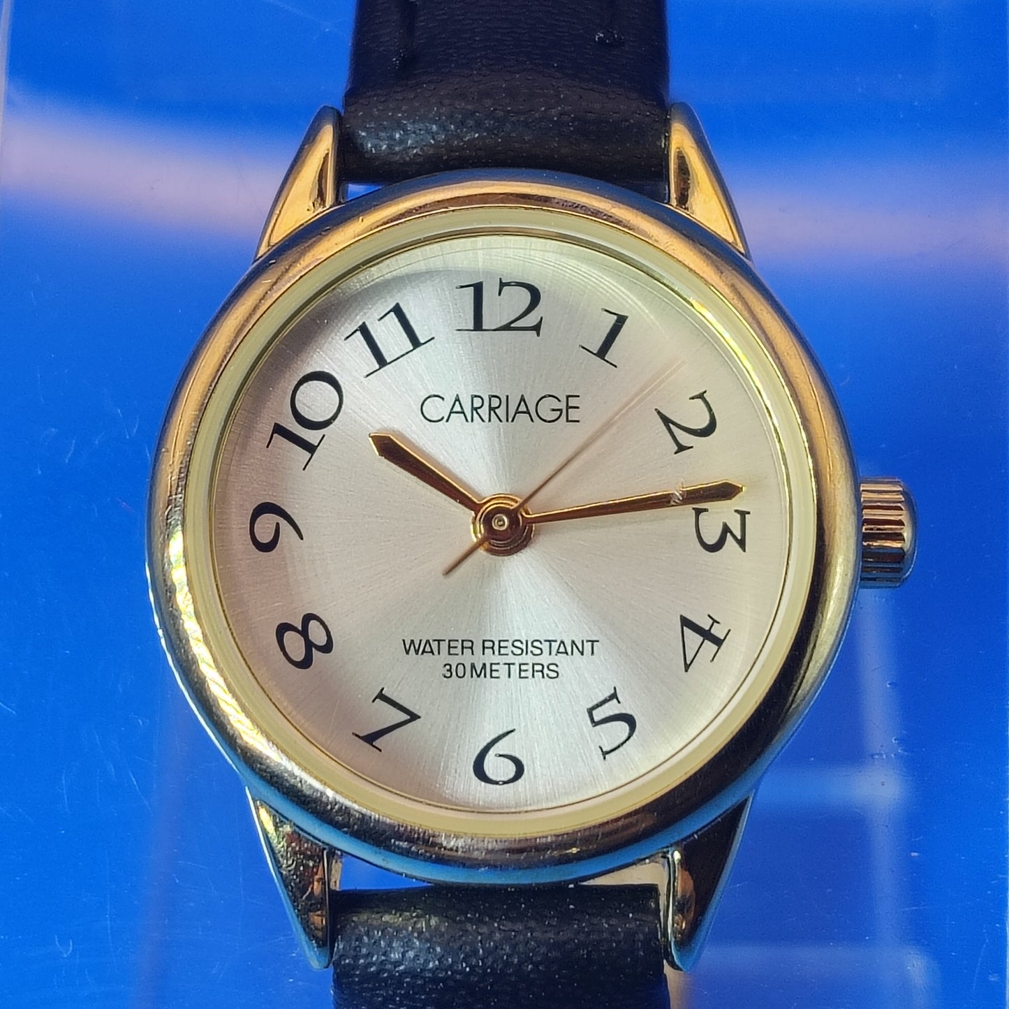 Vintage 2011 Carriage by Timex 22mm Women's Quartz Cocktail Watch Sunburst Dial