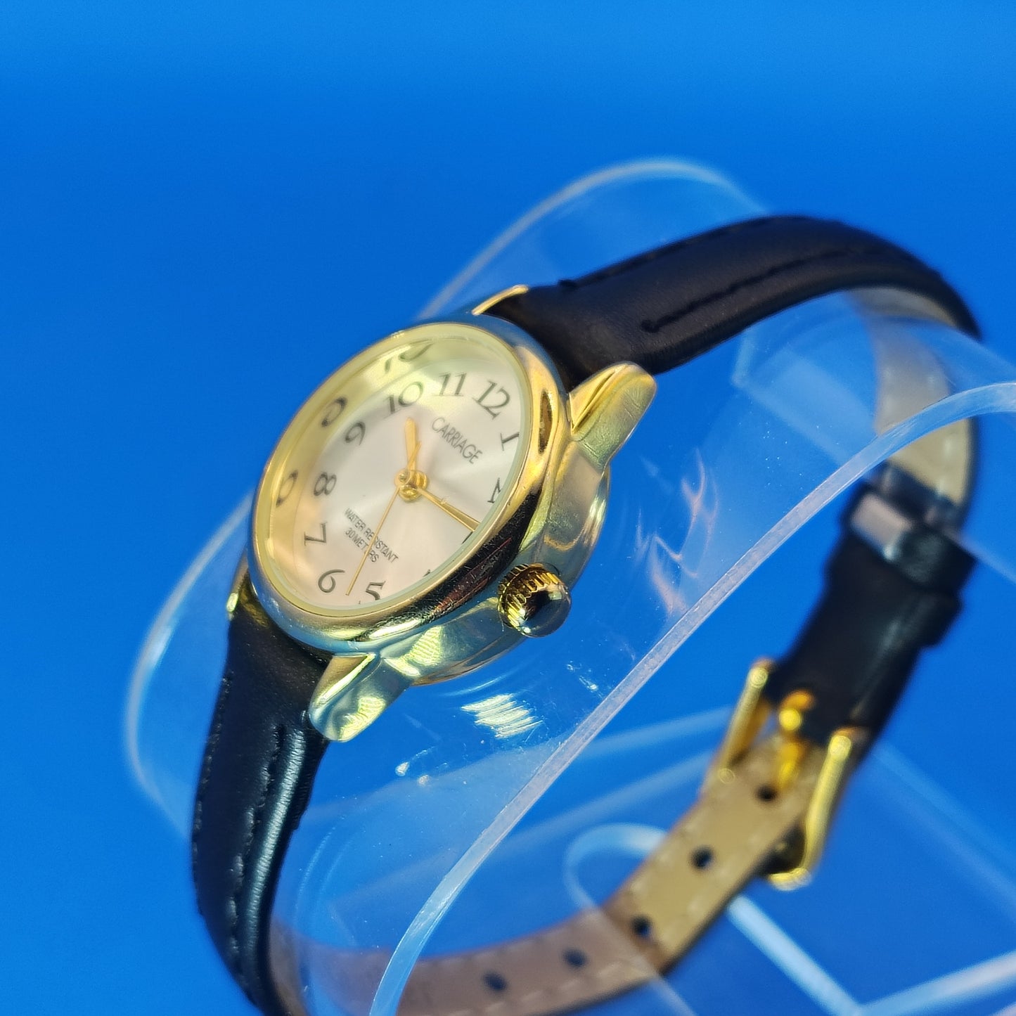 Vintage 2011 Carriage by Timex 22mm Women's Quartz Cocktail Watch Sunburst Dial