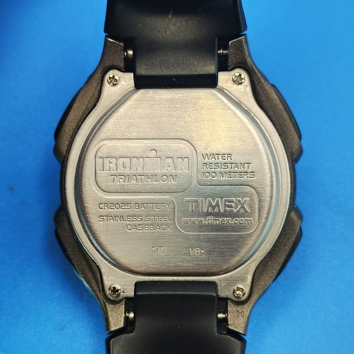 Vintage 2008 Timex INDIGLO Triathlon 40mm Mens Quartz Sports Watch 100M 30Lap Clearance