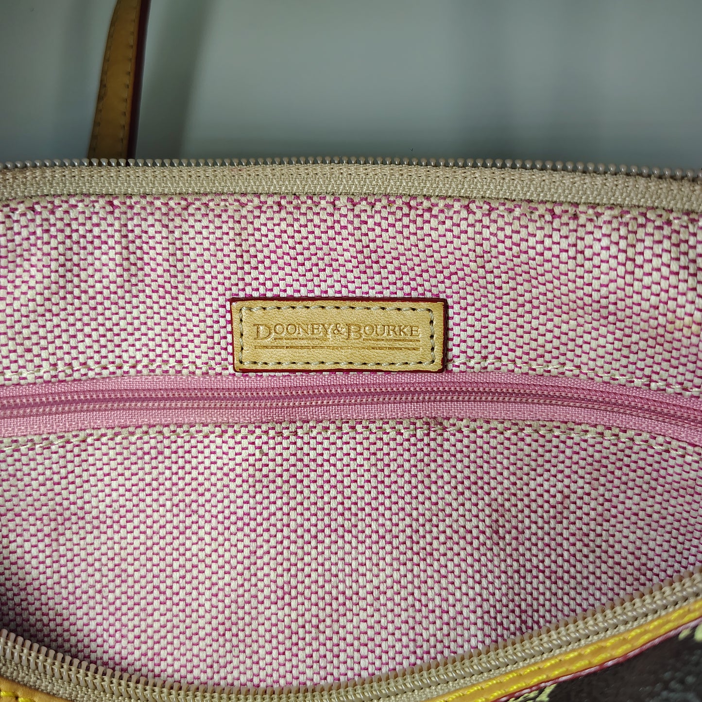 Vintage 2004 Dooney And Bourke Signature Barrel Bag DB Monogram Fully Restored