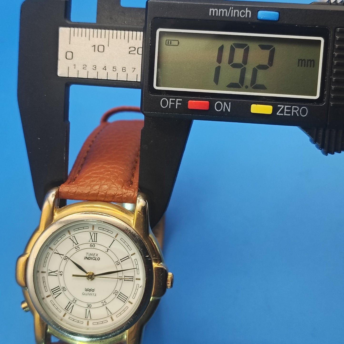 Vintage 1994 Timex Roman Dial 37mm Mens Quartz Dress Watch Restored *No Indiglo