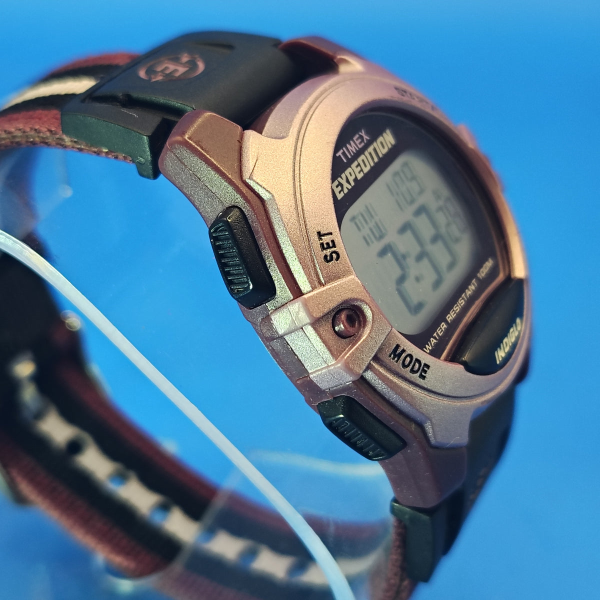 Vintage 2007 Timex Indiglo Iron Man Triathlon 35mm Women's Quartz Sports Watch