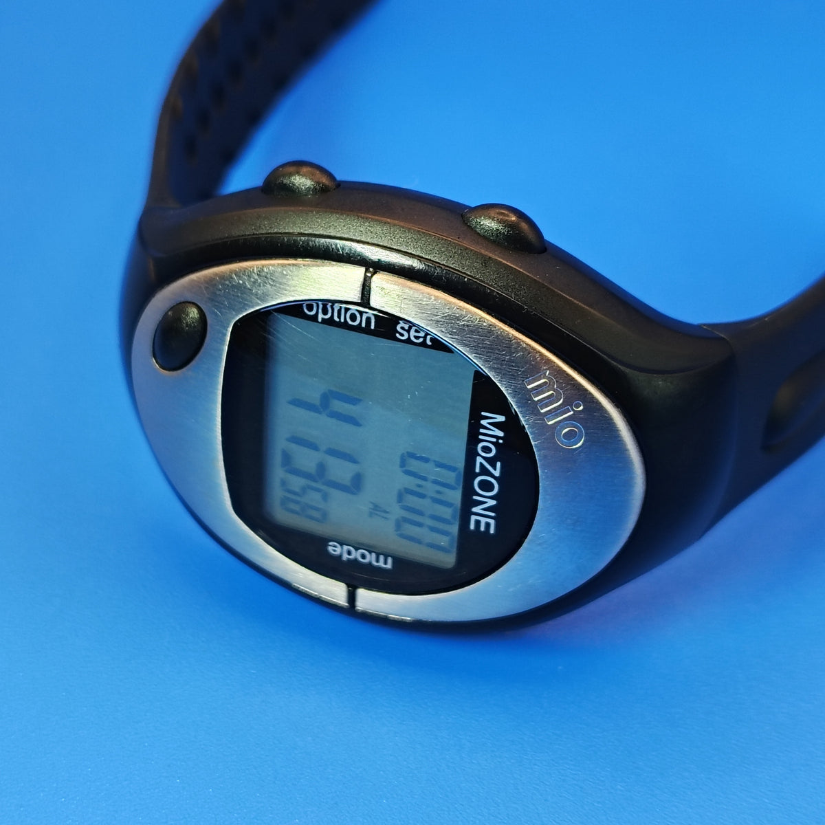 Vintage 2003 Mio MioZone Heart Monitor Pulse 43mm Mens Digital Watch Restored Clearance