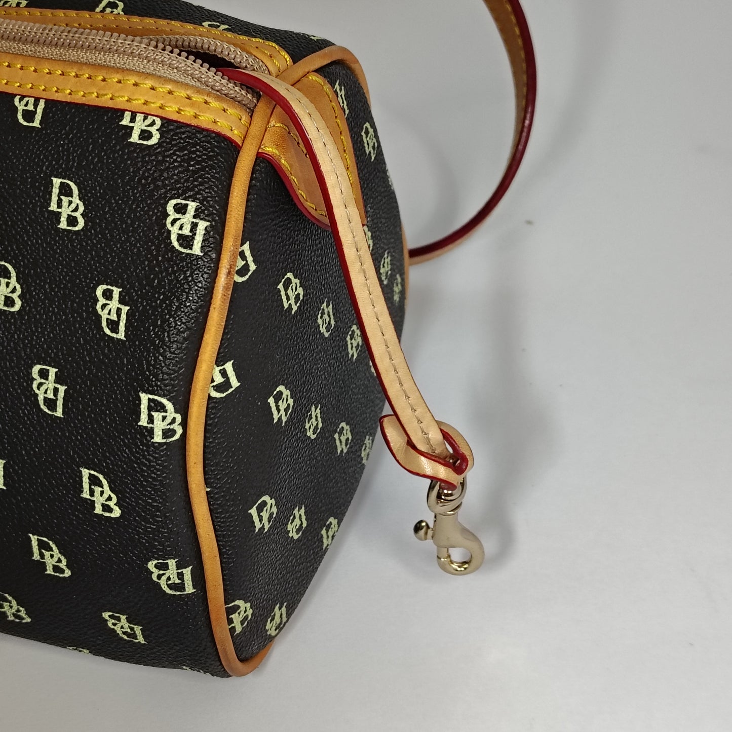 Vintage 2004 Dooney And Bourke Signature Barrel Bag DB Monogram Fully Restored