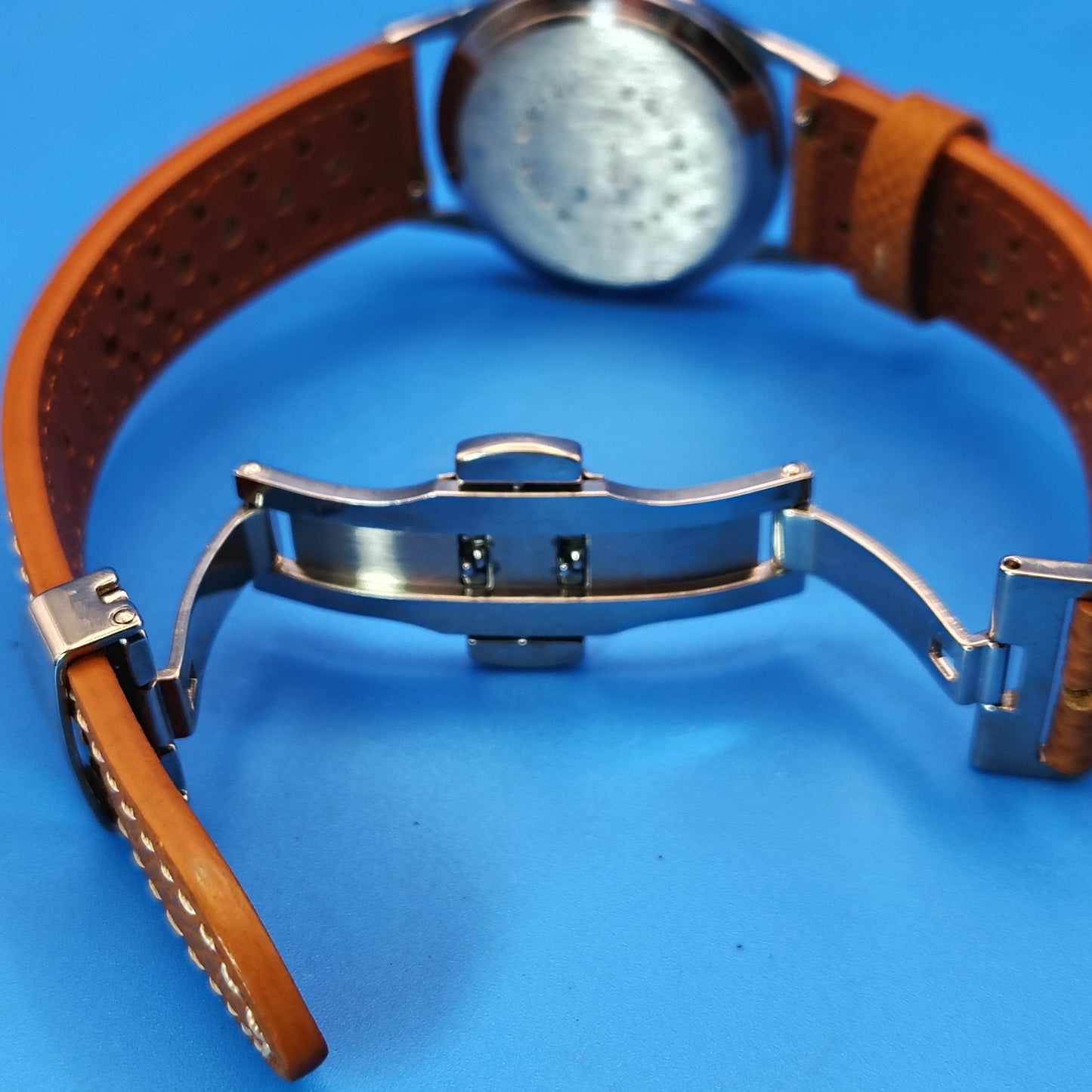 Vintage 1957 Bercona Swiss Made 32mm Mens Mechanical Watch New Strap Restored