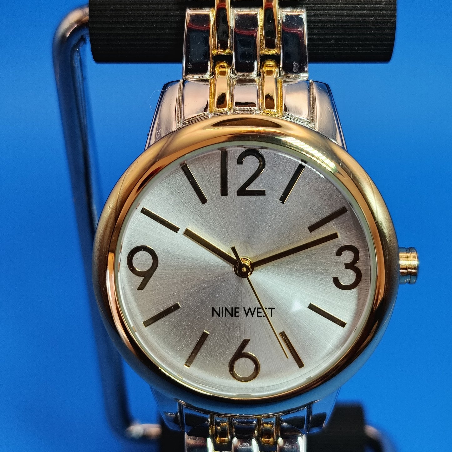 New! Vintage 2010 Nine West Two Tone  Women's Quartz Designer Fashion Watch NOS