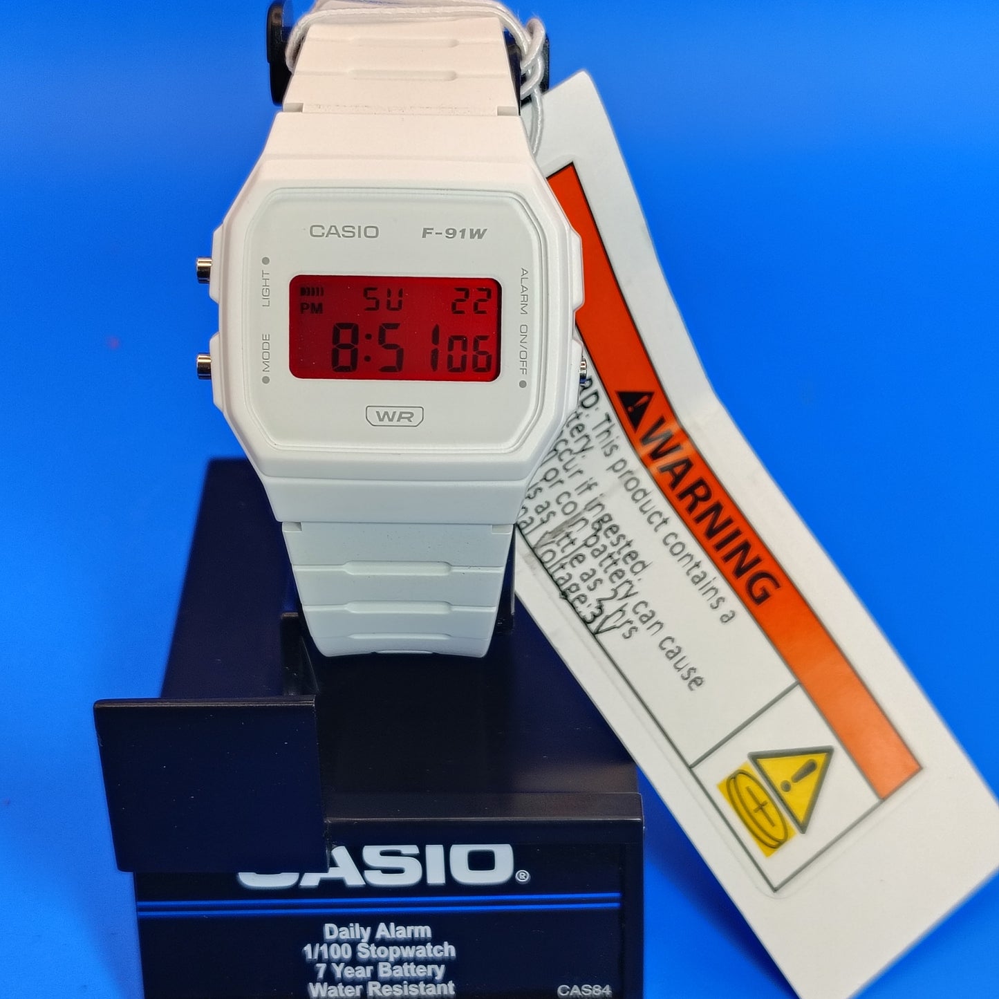 New 2025 Timex F-91W Custom Storm Trooper Blood Red Dial MOD 37mm Classic Mens Quartz Digital Watch