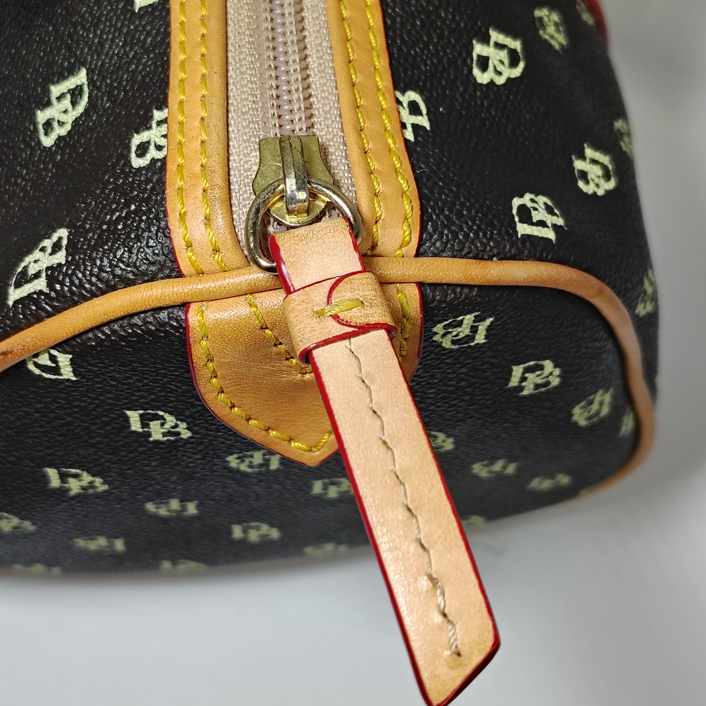 Vintage 2004 Dooney And Bourke Signature Barrel Bag DB Monogram Fully Restored