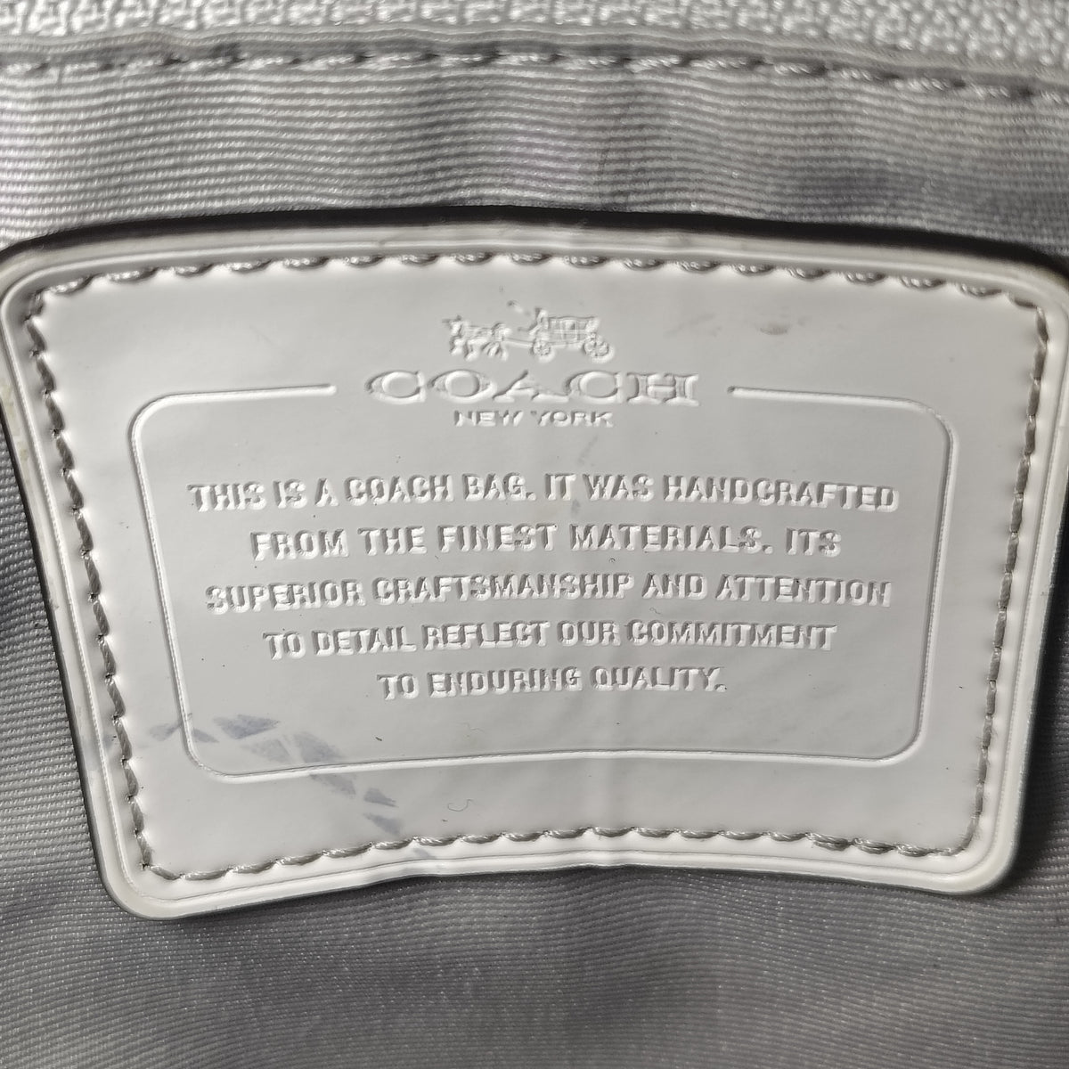 Vintage 2008 Coach 80H2A Large Quilted Tote Women's Purse Luxury Bag Chain Strap 3 Pocket Fully Restored