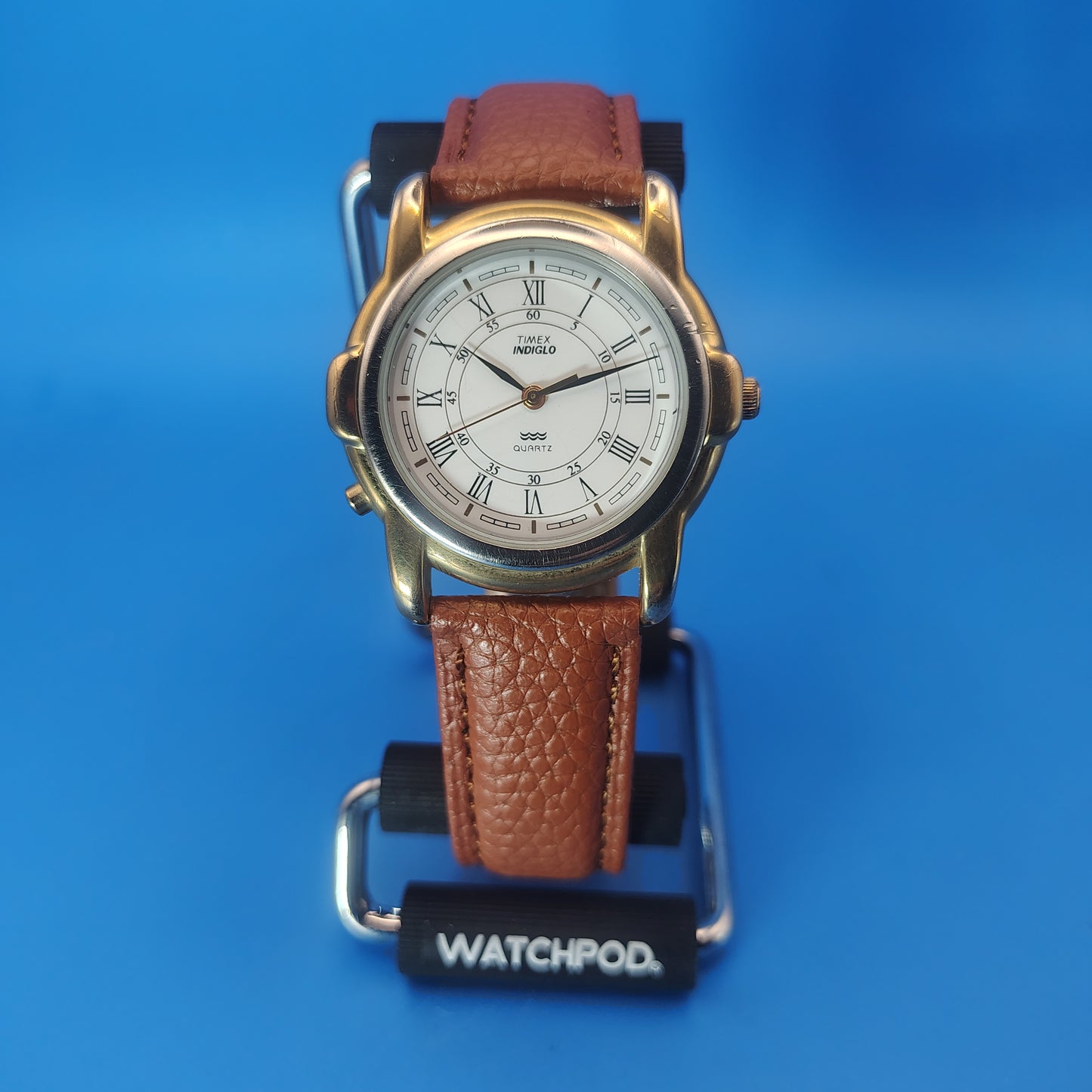 Vintage 1994 Timex Roman Dial 37mm Mens Quartz Dress Watch Restored *No Indiglo
