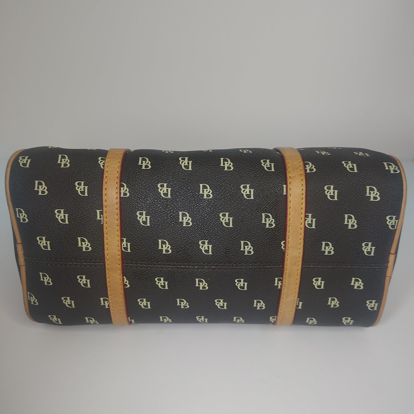 Vintage 2004 Dooney And Bourke Signature Barrel Bag DB Monogram Fully Restored