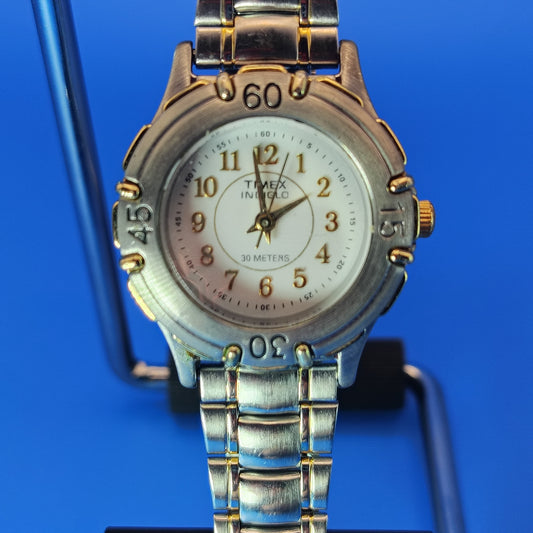 Vintage 1996 Timex Expedition INDIGLO 26mm Women's Quartz Watch Fully Restored