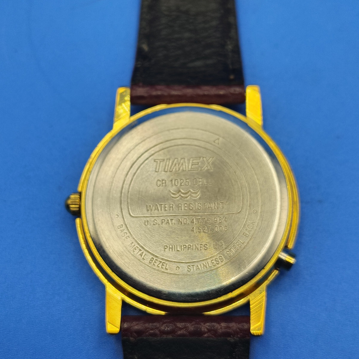 Vintage 1993 Timex Indiglo 32mm Women's Quartz Watch Crocodile Embossed Leather